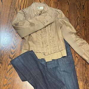 Studded Tan Women's Jacket